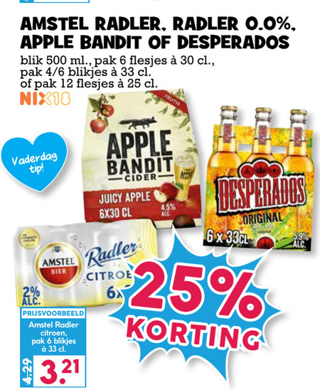 Amstel   appelcider, radler bier folder aanbieding bij  Boons Markt - details