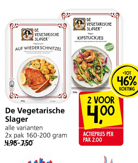 De vegetarische Slager   vegetarisch folder aanbieding bij  Jan Linders - details