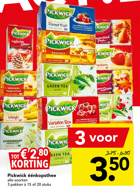 Pickwick   thee folder aanbieding bij  Deen - details