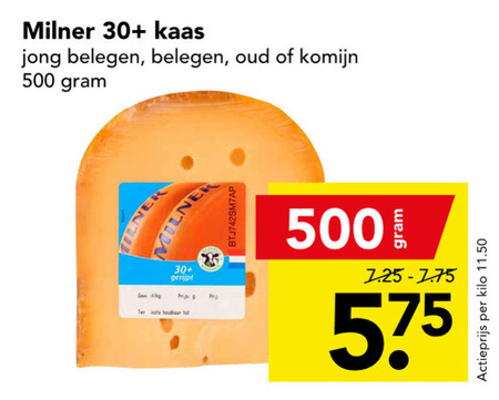 Milner   kaas folder aanbieding bij  Deen - details