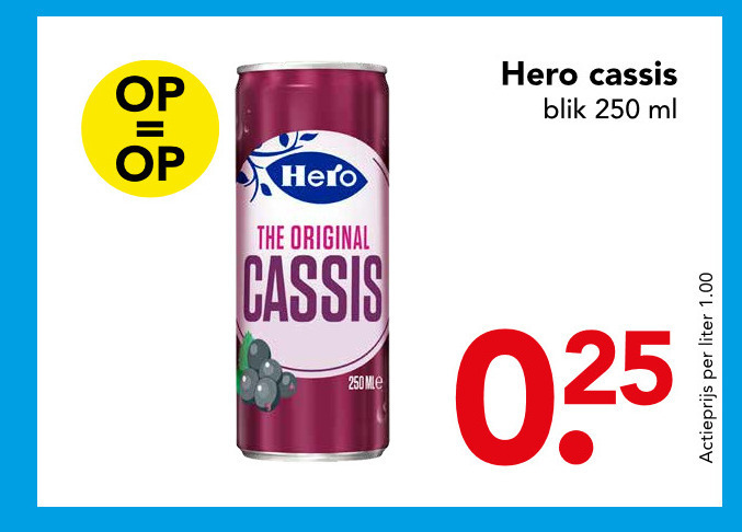 Hero   frisdrank folder aanbieding bij  Deen - details