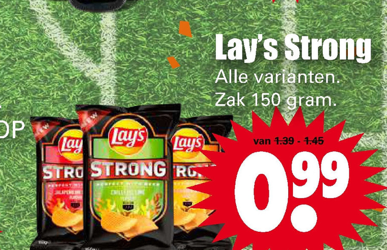 Lays   chips folder aanbieding bij  Dirk - details