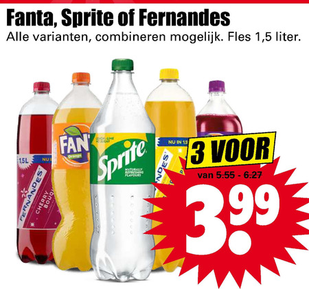 Sprite   frisdrank folder aanbieding bij  Dirk - details