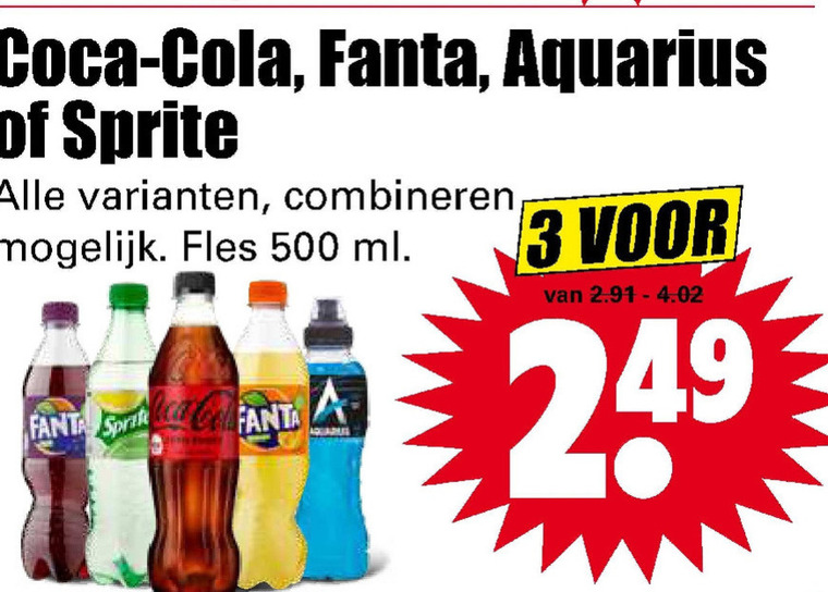 Coca-Cola   frisdrank, cola folder aanbieding bij  Dirk - details