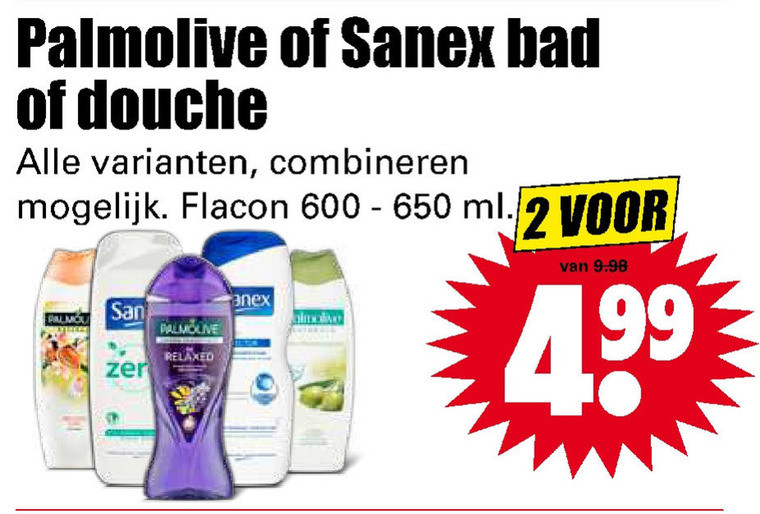 Palmolive   douchegel, handzeep folder aanbieding bij  Dirk - details