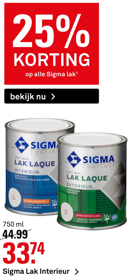 Sigma   lak folder aanbieding bij  Karwei - details