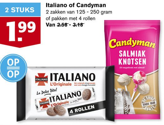 Candyman   snoep folder aanbieding bij  Hoogvliet - details