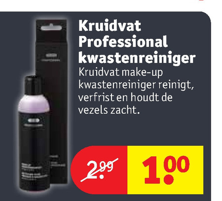 Kruidvat Huismerk   poederkwastenreiniger folder aanbieding bij  Kruidvat - details