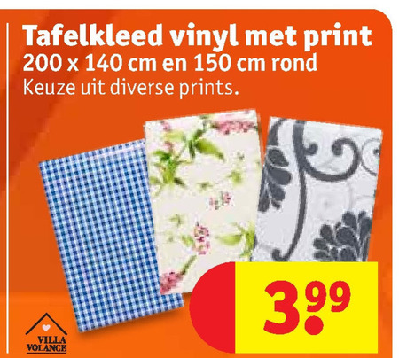 tafelzeil folder aanbieding bij details