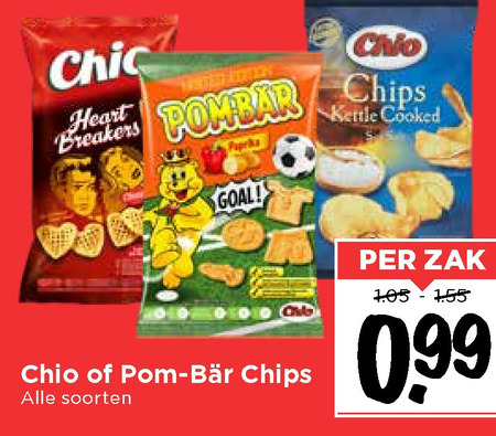 Chio   chips, zoutje folder aanbieding bij  Vomar - details