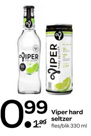 Viper   hard seltzer folder aanbieding bij  Spar - details