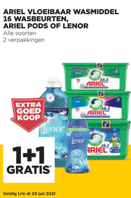 Lenor   wasmiddel folder aanbieding bij  Jumbo - details