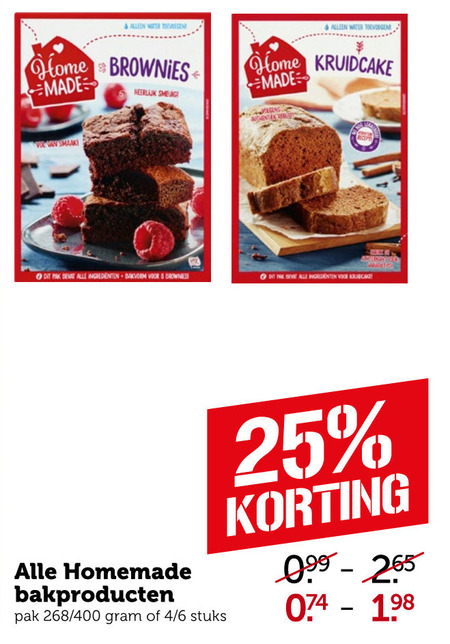 Homemade   bakmix, cakemix folder aanbieding bij  Coop - details