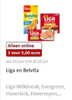 Liga   melkbiscuit, fruitbiscuit folder aanbieding bij  Jumbo - details