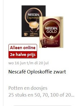 Nescafe   oploskoffie folder aanbieding bij  Jumbo - details