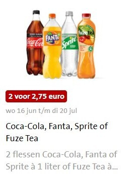 Fanta   cola, frisdrank folder aanbieding bij  Jumbo - details