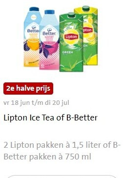 Lipton   ice tea folder aanbieding bij  Jumbo - details