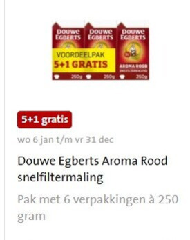 Douwe Egberts   koffie folder aanbieding bij  Jumbo - details