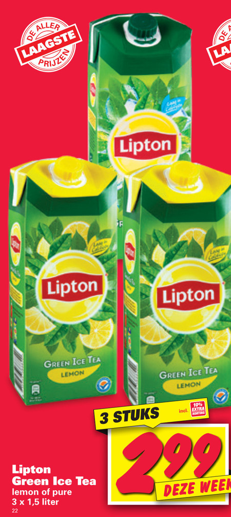 Lipton   ice tea folder aanbieding bij  Nettorama - details