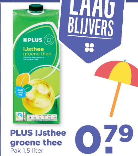 Plus Huismerk   ice tea folder aanbieding bij  Plus - details