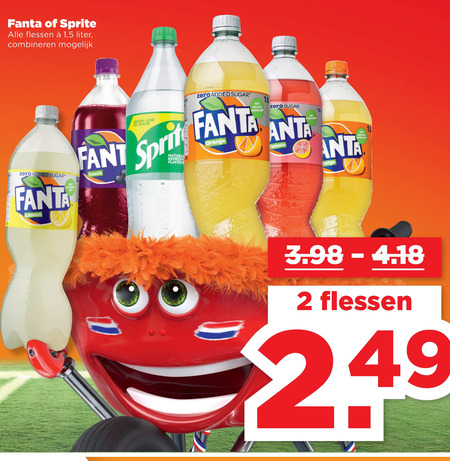 Fanta   frisdrank folder aanbieding bij  Plus - details