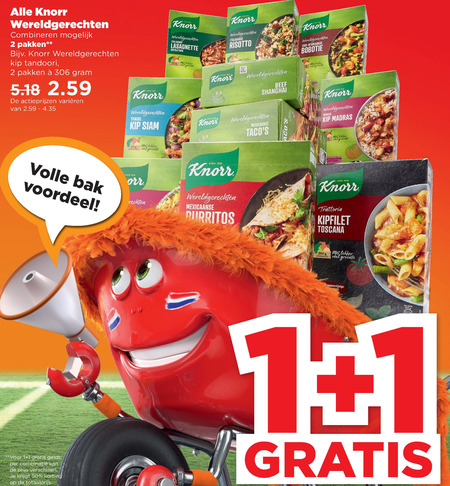 Knorr   maaltijdmix folder aanbieding bij  Plus - details