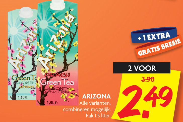 Arizona   ice tea folder aanbieding bij  Dekamarkt - details