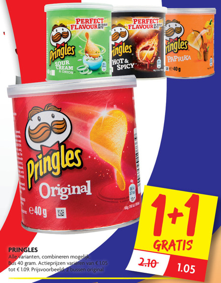 Pringles   chips folder aanbieding bij  Dekamarkt - details