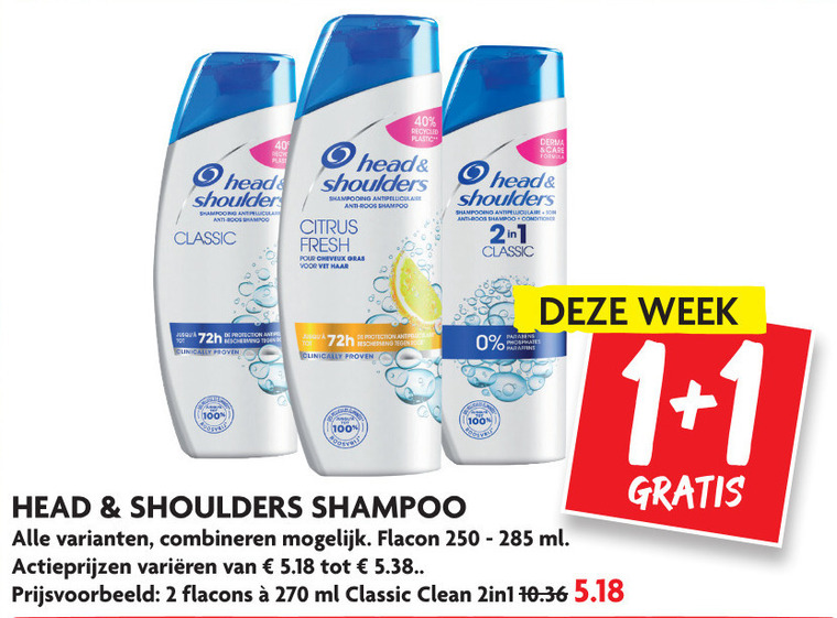 Head and Shoulders   shampoo folder aanbieding bij  Dekamarkt - details