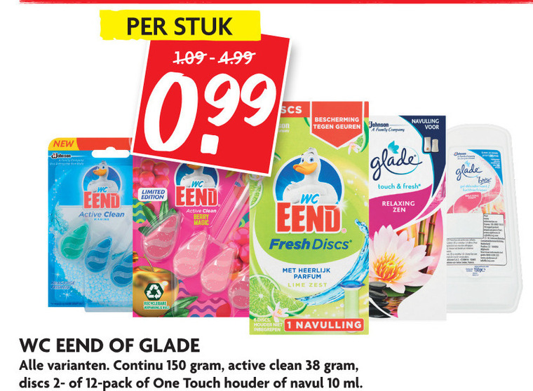 Glade   toiletblok folder aanbieding bij  Dekamarkt - details