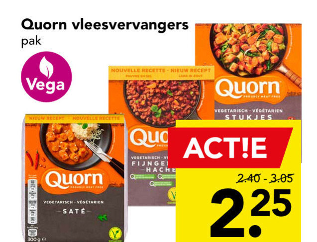 Quorn   vegetarisch folder aanbieding bij  Deen - details