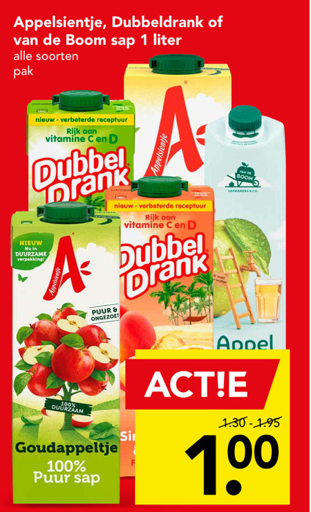 Van de Boom   fruitdrank folder aanbieding bij  Deen - details