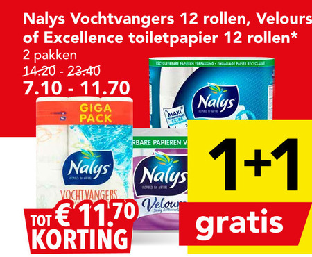 Nalys   keukenpapier, toiletpapier folder aanbieding bij  Deen - details