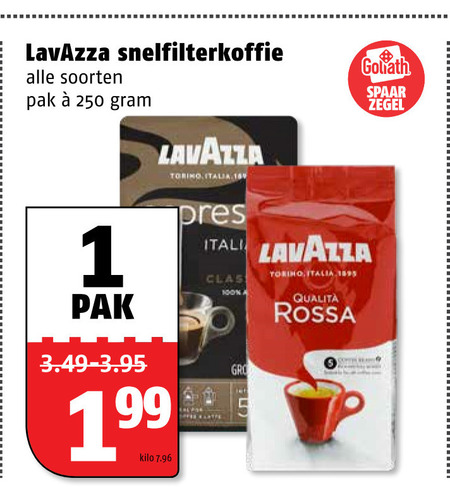 Lavazza   koffie folder aanbieding bij  Poiesz - details