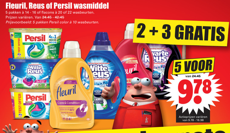 Fleuril   wasmiddel folder aanbieding bij  Dirk - details