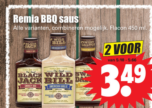 Remia   barbecuesaus folder aanbieding bij  Dirk - details