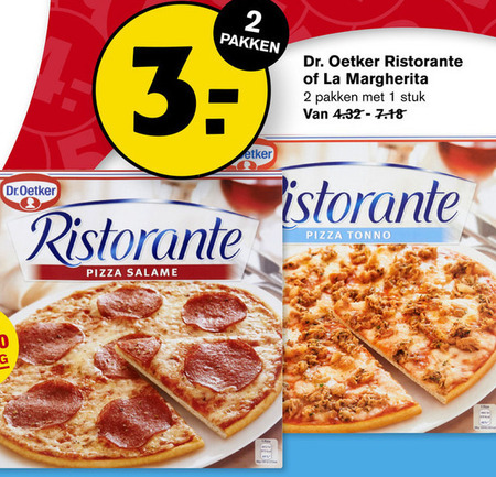 Dr Oetker   diepvriespizza folder aanbieding bij  Hoogvliet - details