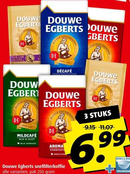 Douwe Egberts   koffie folder aanbieding bij  Boni - details