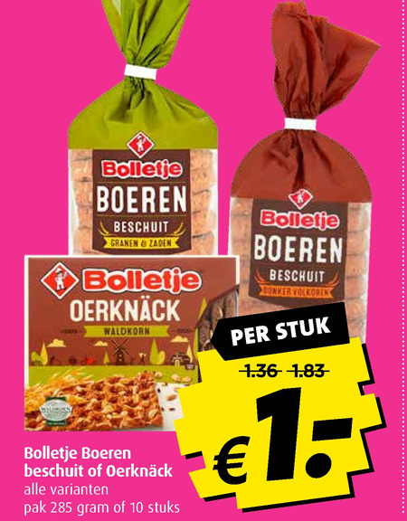 Bolletje   beschuit, knackebrod folder aanbieding bij  Boni - details