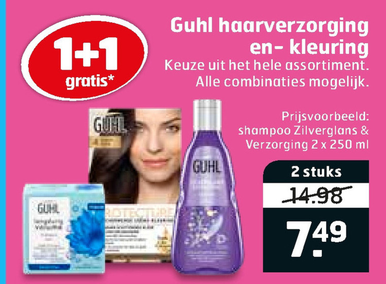 Guhl   shampoo, haarverzorging folder aanbieding bij  Trekpleister - details