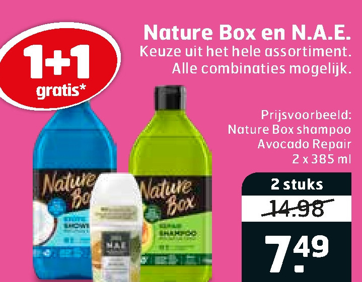 N.A.E.   conditioner, shampoo folder aanbieding bij  Trekpleister - details