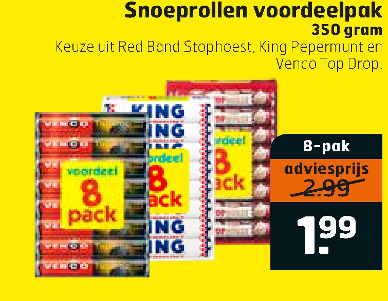 King   pepermunt, snoep folder aanbieding bij  Trekpleister - details