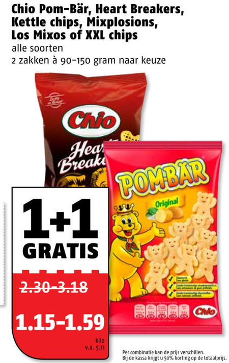 Chio   chips, zoutje folder aanbieding bij  Poiesz - details