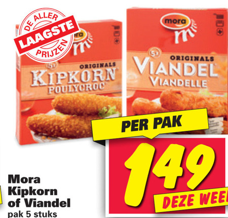 Mora   snack, kipsnacks folder aanbieding bij  Nettorama - details