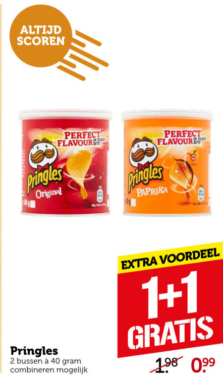 Pringles   chips folder aanbieding bij  Coop - details