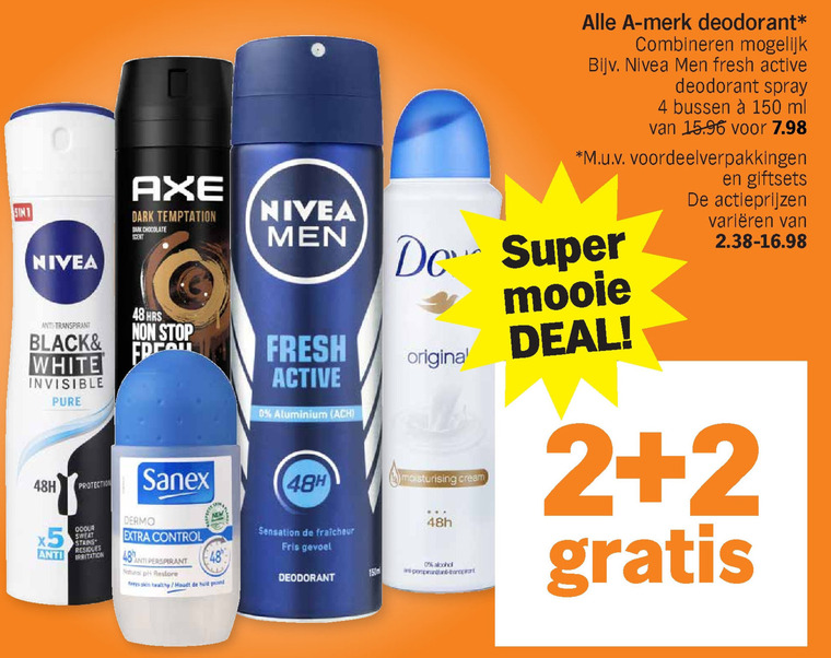 Alle merken   deodorant folder aanbieding bij  Albert Heijn - details