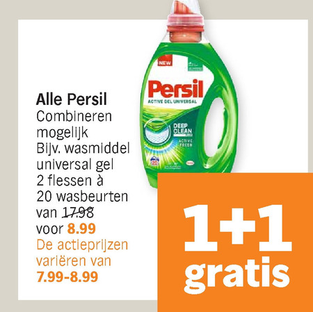 Persil   wasmiddel folder aanbieding bij  Albert Heijn - details