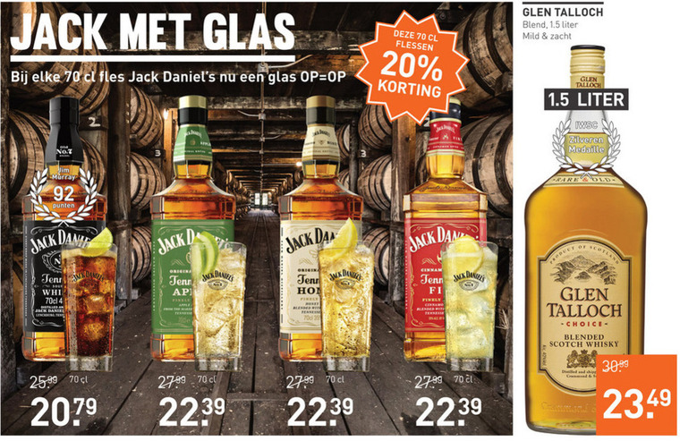 Jack Daniels   whisky folder aanbieding bij  Gall & Gall - details