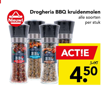 Drogheria   kruidenmolen, kruiden folder aanbieding bij  Deen - details