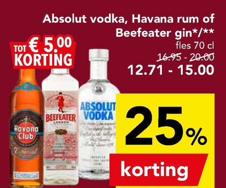 Havana Club   rum, wodka folder aanbieding bij  Deen - details